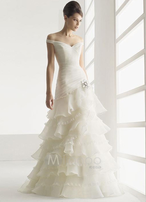 Pure White Wedding dress